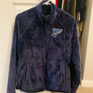 St. Louis Blues super soft STL Blues jacket. NHL line. NWT. Size small.